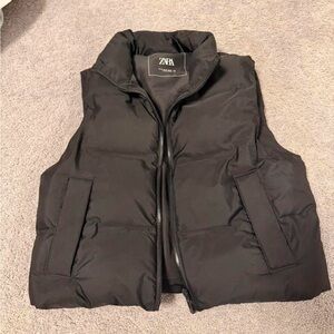 Zara Women’s Dark Puffer Vest